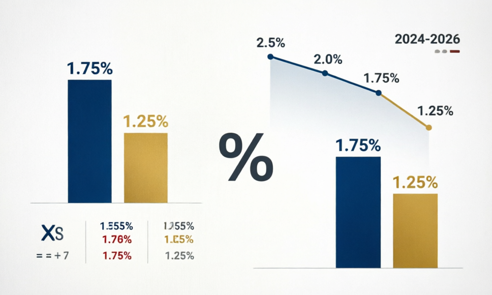 分红险保底利率从1.75%降至1.25%精算数据对比图