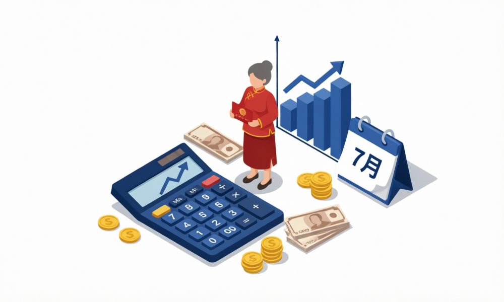 2026年养老金补发计算3步图示