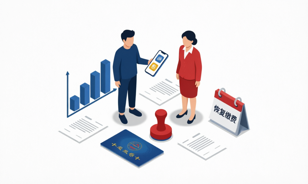 社保断缴后重新开户参保2026年关键步骤