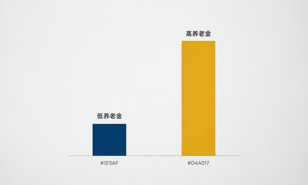 缴费基数高低对应的养老金差异对比