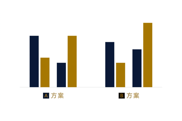 企业年金方案A vs 方案B数据对比
