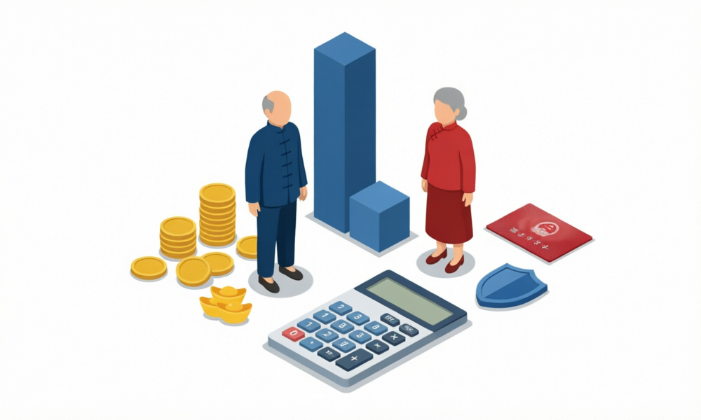 2026年各省养老金计发基数差距有多大?上海比全国最低高3倍