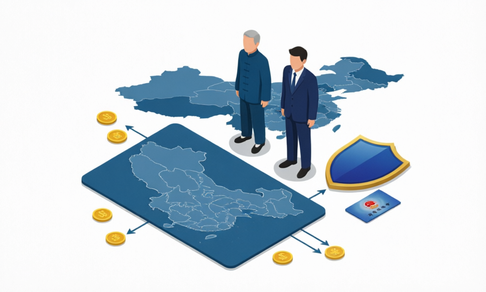 2026年社保全国统筹养老金发放方式变化示意图