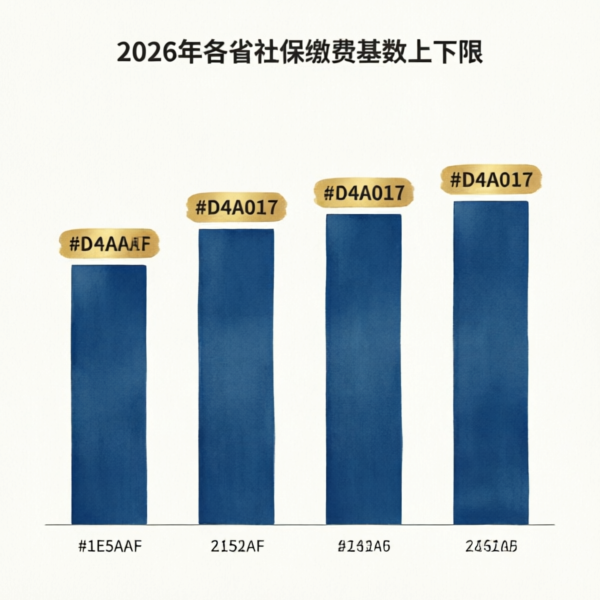 2026年各省社保缴费基数上下限对比