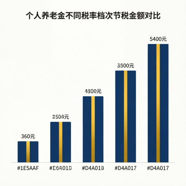 不同收入档次个人养老金节税金额对比