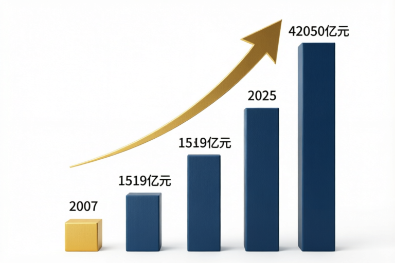 全国企业年金基金规模增长数据图表