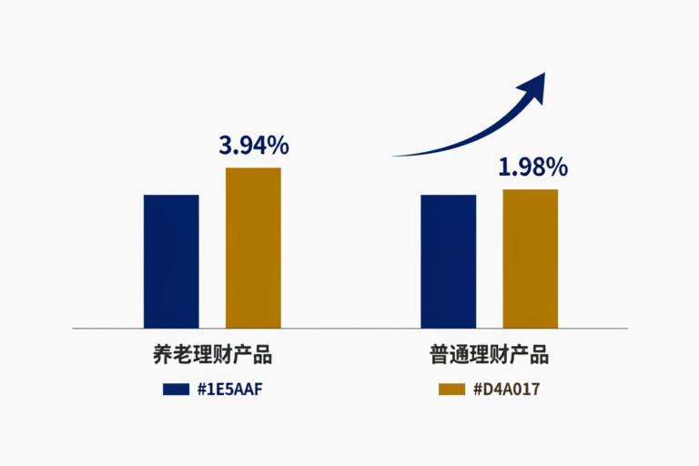 养老理财产品与普通理财产品年化收益率对比