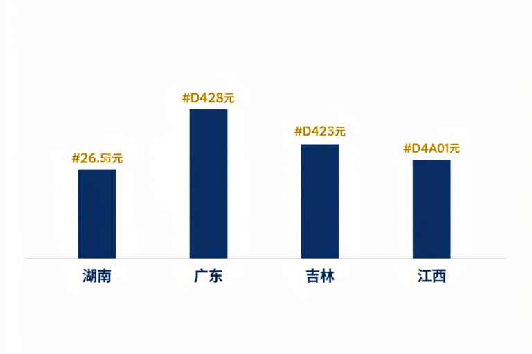 2025年四省养老金定额调整对比图