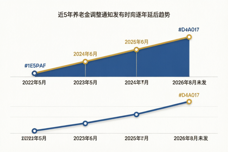 近5年养老金调整通知发布时间变化趋势
