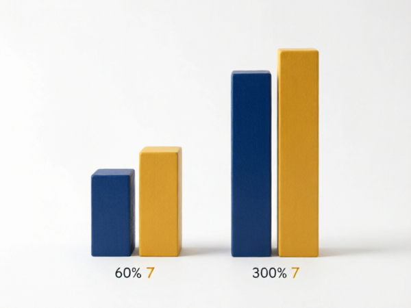 60%档与300%档缴费养老金对比