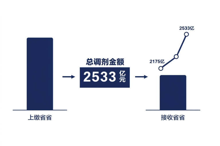 养老金全国统筹资金流向：广东等结余省上缴 vs 东北三省等缺口省下拨