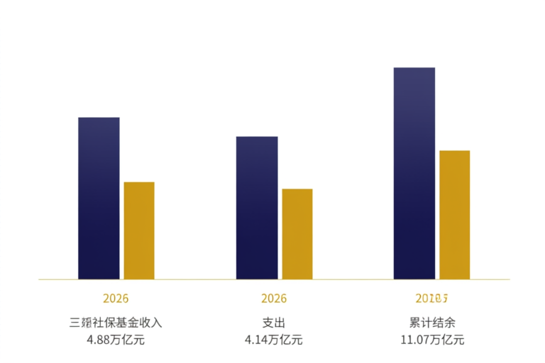 社保基金收支与结余数据图表
