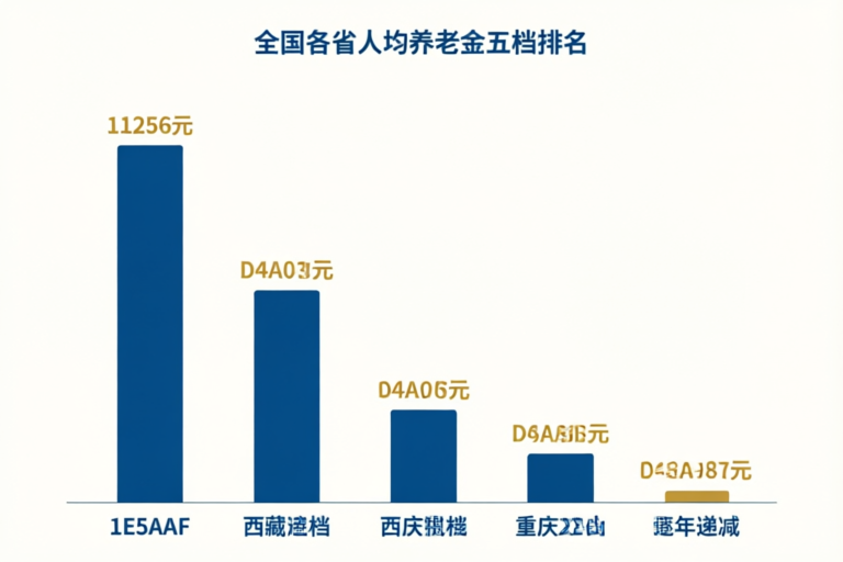 全国31省份人均养老金五档排名图