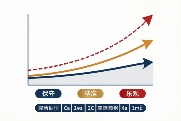 三情景资产终值对比图