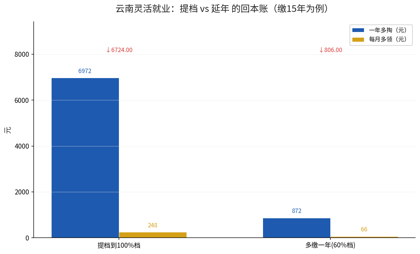云南提档vs延年回本对比